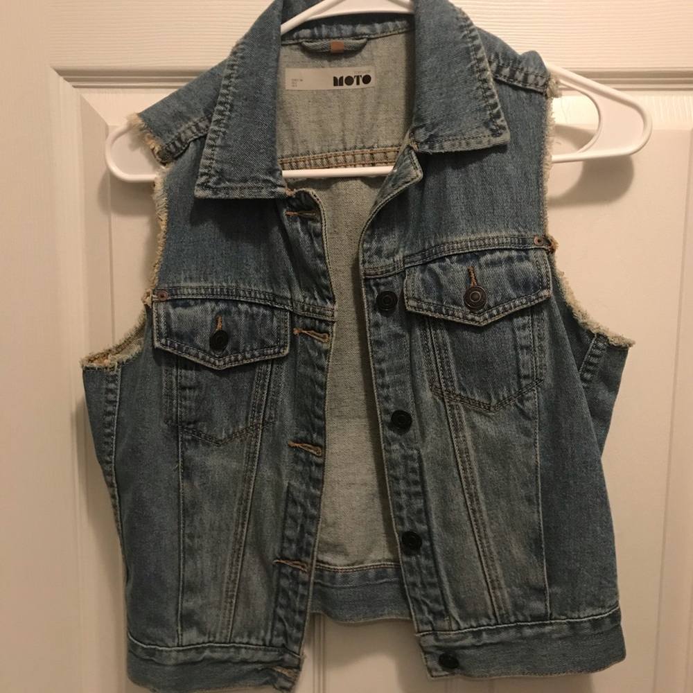 Topshop Denim Vest